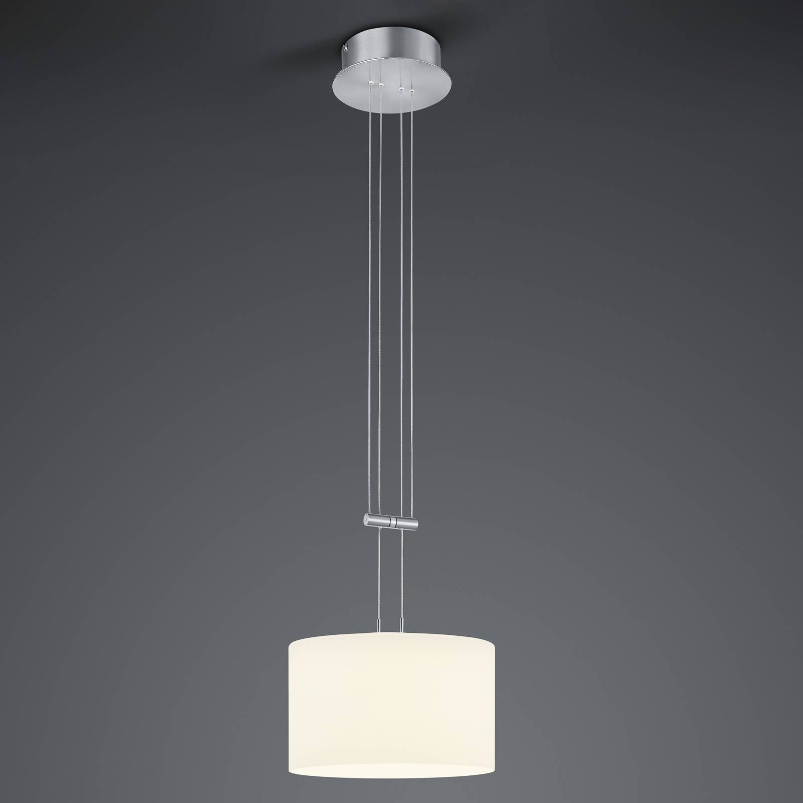 BANKAMP Grazia Hängelampe ZigBee 1fl 32cm nickel BANKAMP Grazia Hängelampe ZigBee 1fl 32cm nickel von BANKAMP