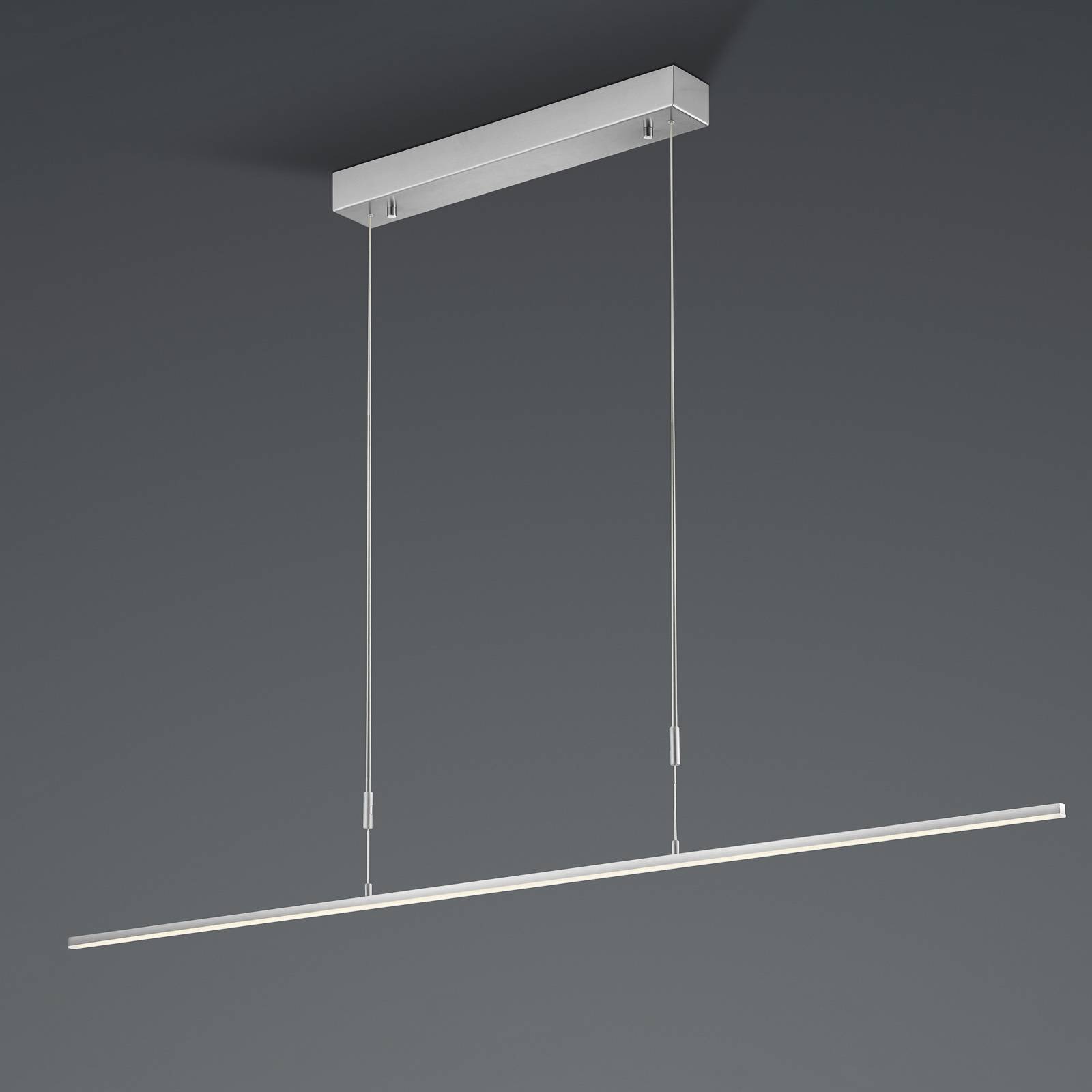 BANKAMP Slim Pendel ZigBee dimmbar 128cm nickel von BANKAMP