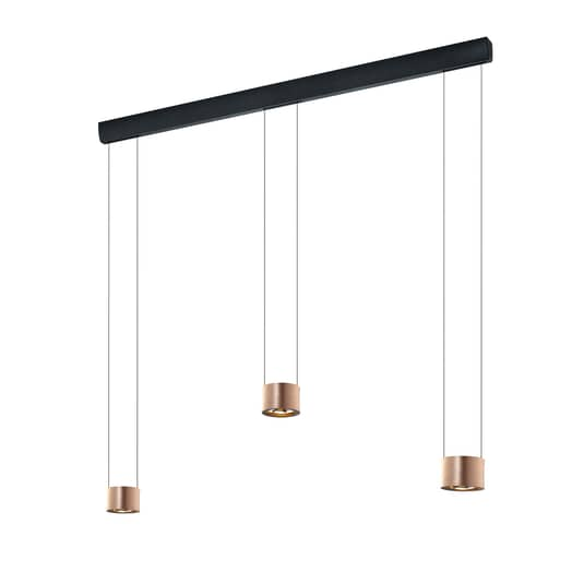 Bankamp Impulse Led Hängeleuchte Deckenlampe Pendelleuchte 3 Flammig Roségold B-Ware von BANKAMP