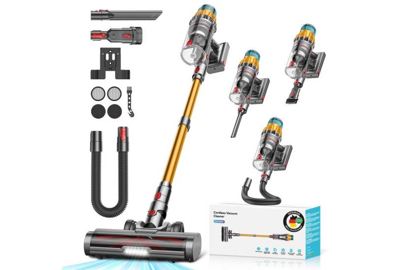 BANLVS Hand-und Stielstaubsauger 85000Pa Akku-Hand-und Stielstaubsauger 750W/80mins Akku Staubsauger, 750 W, Wassertank, Ultraleiser Staubsauger Kabellos SmartDisplay Leichter Antiverwicklung von BANLVS