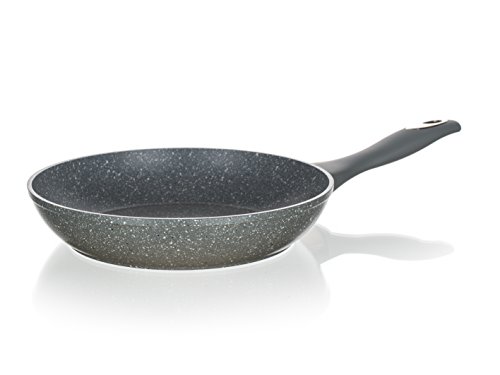 Banquet Guss Geschmiedete Pfanne, Aluminium, Grau Granit, 24,5 x 43 x 7,3 cm von BANQUET