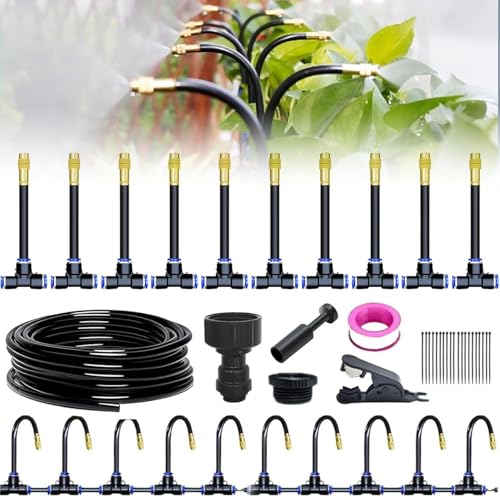 360° Gebogenes Automatisches Gartenbewässerungssystem, Wassersparendes Design, Gartenbewässerungssystem, Bewässerungssysteme For Außenpflanzen, Gartenbewässerungsset For Außenpflanzen(32.9Ft Set (32.9 von BANTASE