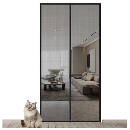 BANTASE Cat Dog Screen Door,Heavy Duty Pets Proof Screen Door with Zipper,35.4x78.7in Prevent Dogs Cats from Running Around for Living Room, Bedroom, Kitchen(80x200cm) von BANTASE