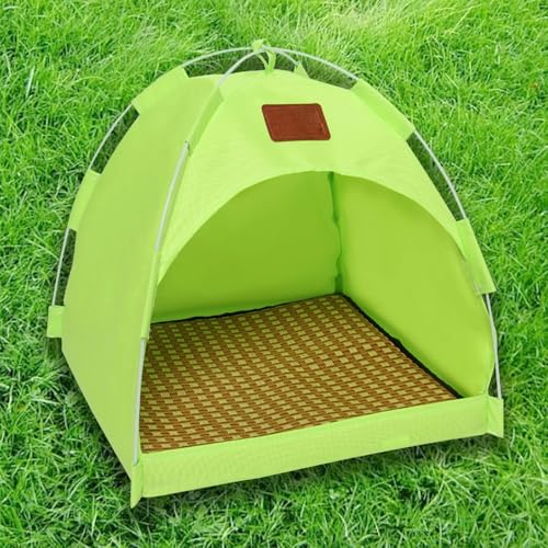 BANTASE Kühlmatte for Hunde, Kühlkissen, Automatisches Kühlsystem, Selbstkühlende Matte, Eisige Matratze for Katzen, Hunde-Iglu, Katzen-Iglu, Sommerschlafbett(B,L(48cm*48cm*42cm)) von BANTASE