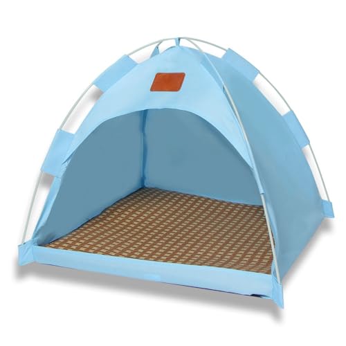 BANTASE Kühlmatte for Hunde, Kühlkissen, Automatisches Kühlsystem, Selbstkühlende Matte, Eisige Matratze for Katzen, Hunde-Iglu, Katzen-Iglu, Sommerschlafbett(C,L(48cm*48cm*42cm)) von BANTASE