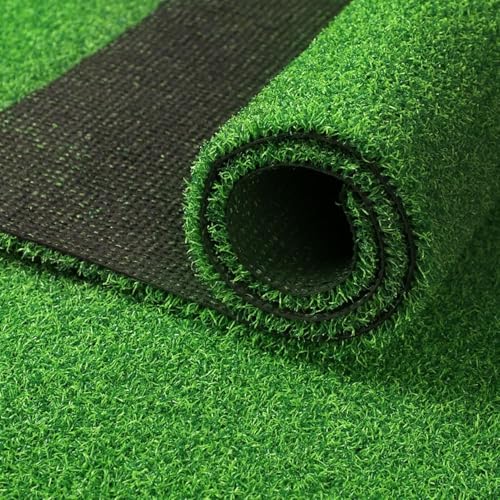 BANTASE Kunstrasen Realistischer Kunstrasen Synthetisch Mit Drainagelöchern Hundegrasmatte Garten Hinterhof Terrasse Balkon(2x14m) von BANTASE