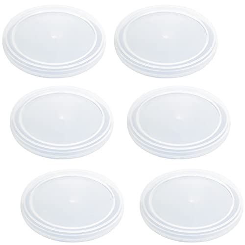 Dosendeckel Deckel für Dosen Katzenfutter Hundefutter Transparent Dosenverschluss Katze Dosendeckel 76m Plastikdeckel Futterdosen Deckel Universaldeckel Frischhaltedeckel (6 Stück) von BANTI