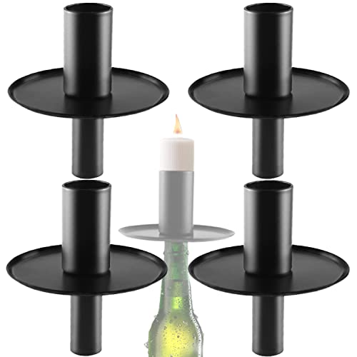 Kerzenständer Flaschen Kerzenhalter Metall Schwarze Kerzenhalter für Stabkerzen Flaschenaufsatz für Stabkerzen Ständer Leuchter Einsatz für Tafelkerzen Kerzenständer Deko Taufkerze 4 Stück Kerzenständer Flaschen Kerzenhalter Metall Schwarze Kerzenhalter für Stabkerzen Flaschenaufsatz für Stabkerzen Ständer Leuchter Einsatz für Tafelkerzen Kerzenständer Deko Taufkerze 4 Stück von BANTI