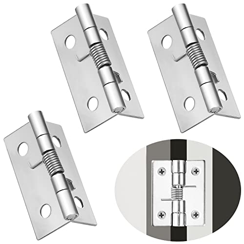 Scharniere Klappbar Schanier Klappscharnier Scharnier Edelstahl Klavierband 3 Stk Türscharniere Selbstschließende Keine Schrauben Türband Schaniere für Türen Türschaniere Holztür (50 mm) von BANTI