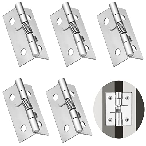 Scharniere Klappbar Schanier Klappscharnier Scharnier Edelstahl Klavierband 5 Stk Türscharniere Selbstschließende Keine Schrauben Türband Schaniere für Türen Türschaniere Holztür (38 mm) von BANTI