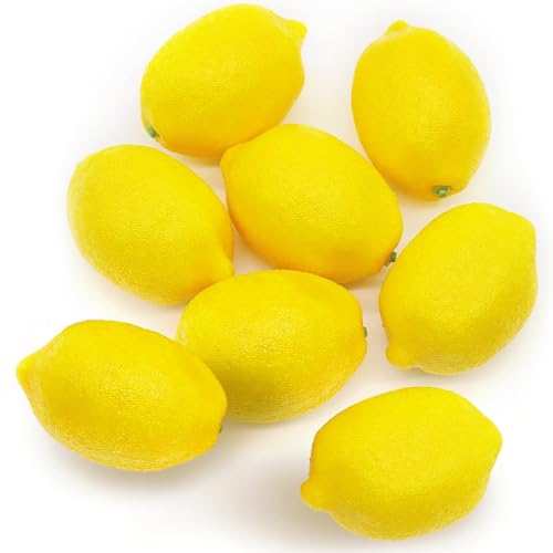 Zitronen Deko Party Künstliches Obst Frisch Künstliche Früchte Gelbe Zitrone 8 Stück Gefälschte Zitronendeko Artificial Lemon Fake Fruit Realistische Zitronen Dekoration für Küche Tischdekoration Zitronen Deko Party Künstliches Obst Frisch Künstliche Früchte Gelbe Zitrone 8 Stück Gefälschte Zitronendeko Artificial Lemon Fake Fruit Realistische Zitronen Dekoration für Küche Tischdekoration von BANTI