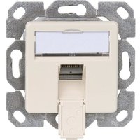 Anschlussdose AMJ45 8 K Unterputz 50 Cat.6A - perlweiß von BANYO