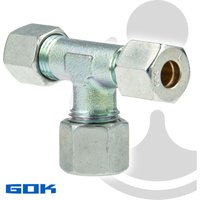 Banyo - Schneidringverschraubung Typ tr - T-Stück - reduziert ø 10 x 8 x 10 mm , Stahl verzinkt, Schneidring Messing Banyo - Schneidringverschraubung Typ tr - T-Stück - reduziert ø 10 x 8 x 10 mm , Stahl verzinkt, Schneidring Messing von BANYO