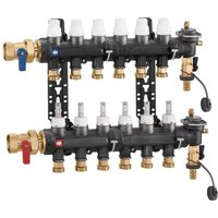 Banyo - Vormontierter Verteileranschluss 1 'f, 11 Abgänge 3/4' m Caleffi 6716M1 11 von BANYO