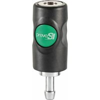 Einhand Sicherheitskupplung PREVOS1 mit Druckknopf nw 7,4 Schlauchanschluß 8mm - Prevost von PREVOST