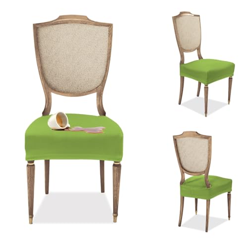Banzaii 6er Set Stuhlhussen ohne Rückenlehne - Sitzflächen Hussen - Hellgrün von BANZAII TEXTILE INNOVATOR ONLINE