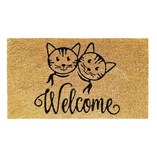 Banzaii Fußmatte Kokos 40 x 70 cm mit PVC Rückseite rutschfest - Welcome Katzen Banzaii Fußmatte Kokos 40 x 70 cm mit PVC Rückseite rutschfest - Welcome Katzen von BANZAII TEXTILE INNOVATOR ONLINE