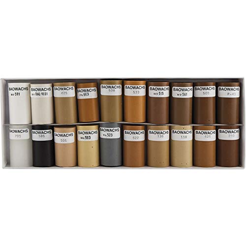 BAO 100/A Weichwachs weiß-schwarz-20 Halbstangen, Weiß, Schwarz BAO 100/A Weichwachs weiß-schwarz-20 Halbstangen, Weiß, Schwarz von BAO