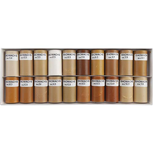 BAO 100/G Weichwachs Trendfarben-20 Halbstangen, Trendfarben von BAO