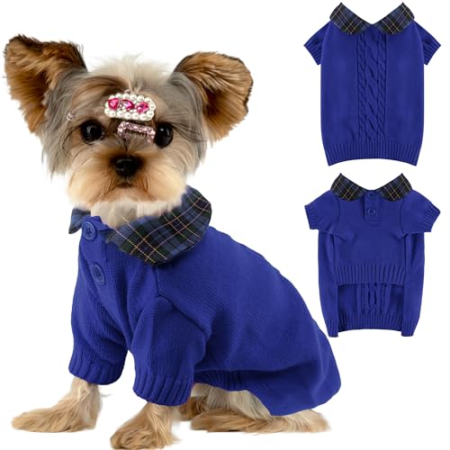 Hundepullover, kariert, Größe S, Blau Hundepullover, kariert, Größe S, Blau von BAOBICUTE