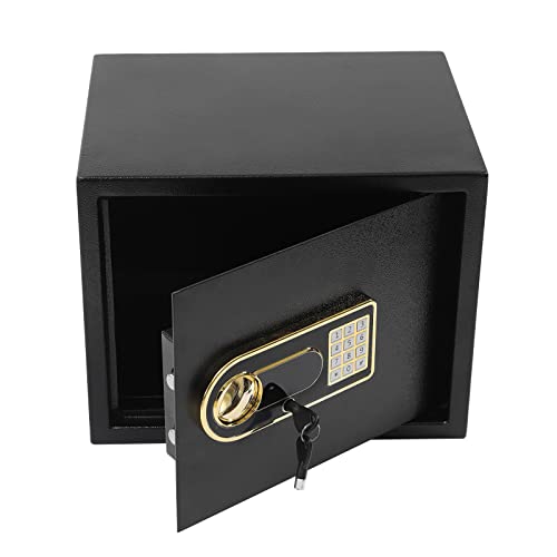 BAOCHADA 30L Safe Tresor, Feuerfest Wasserdicht Möbeltresor Aktentresor, Digitaler Heimtresor aus Carbone Steel, Geldschrank Deposit Box für Schränken Studien Nachttischen, Schwarz von BAOCHADA