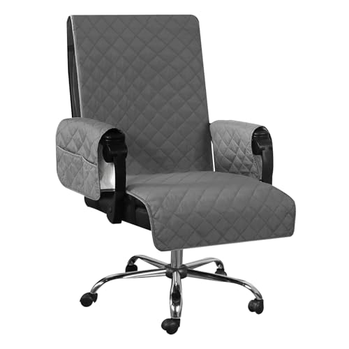 BAODBF Sesselschoner für Relaxsessel,Sofaüberwurf rutschfest,Sesselschoner für Fernsehsessel,Sesselschoner mit Armlehne,Sesselschoner und Armlehnenschoner(grau) von BAODBF