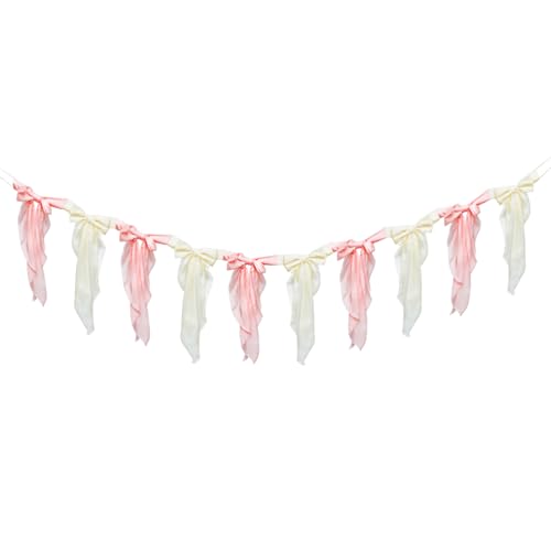 Bowknot Wrack Banner Satin Ribbon Hängende Party weiche Bogengirlande Dekoration für Halloween Geburtstag Hochzeitsfeier Bowknot Wrack Banner Satin Ribbon Hängende Party weiche Bogengirlande Dekoration für Halloween Geburtstag Hochzeitsfeier von BAODBF