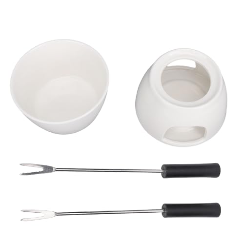 BAOFUYA 300 Ml Schokoladenfondue Pot Set, Käse Butter Fondue Maker Set für zu Hause Endlosen Kulinarischen Kreativität Genuss von BAOFUYA