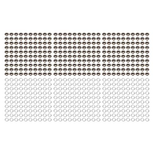BAOFUYA 300 Sets Eyeletts mit Waschmaschinen, Verbessern Sie Ihre Stoffprojekte Weit Verbreitete Edelstahl -Nähzeletten für Kleidungschuhe (6 mm). (Bronze) von BAOFUYA