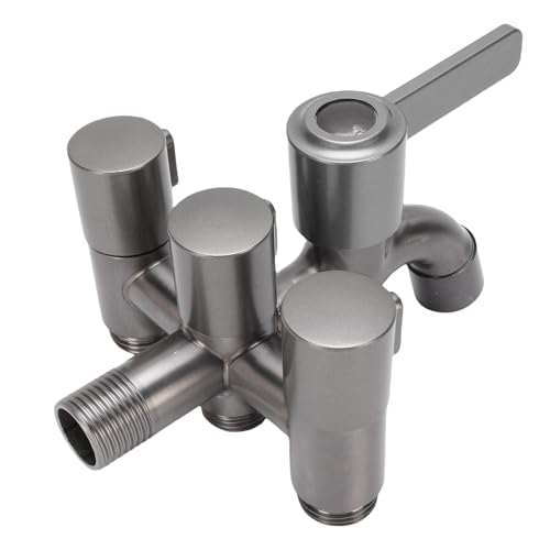BAOFUYA 4 -Wege -Wasserhahnsplitter, Externer Faden Wasserhahn -Ventil -Waschbecken Wasserhahn Austausch für Küchenspüle Wasserhähnen Badezimmer BAOFUYA 4 -Wege -Wasserhahnsplitter, Externer Faden Wasserhahn -Ventil -Waschbecken Wasserhahn Austausch für Küchenspüle Wasserhähnen Badezimmer von BAOFUYA