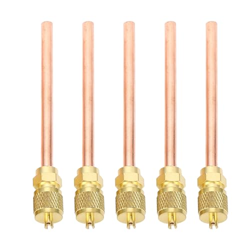 BAOFUYA 5pcs Klimaanlagenzugang, Service -Zugangsventil -Kernentferner -Kältemittel -Entladungsteil für R410 R32 -Rohrleitungen BAOFUYA 5pcs Klimaanlagenzugang, Service -Zugangsventil -Kernentferner -Kältemittel -Entladungsteil für R410 R32 -Rohrleitungen von BAOFUYA
