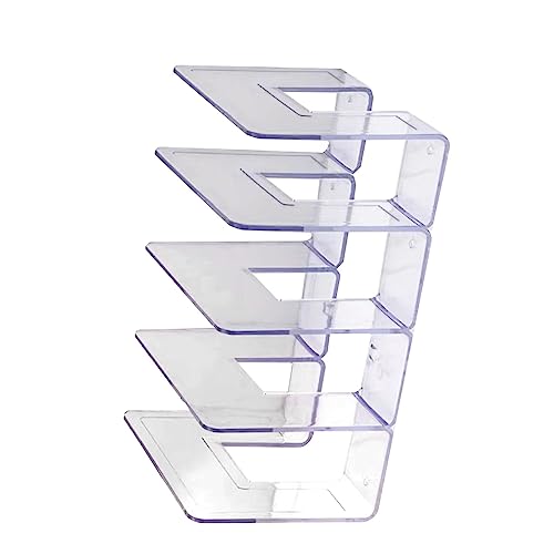 BAOFUYA BAS LAGE RAG CLEAR PASSE PASSE Organizer Schank Transparent Distributor für Schlafzimmerschrank, PC -Material Stapel für die Lagerung Im Wohnzimmer (4 Abschnitt) von BAOFUYA