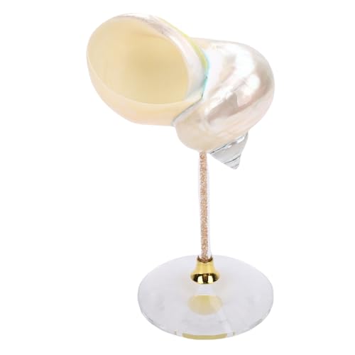 BAOFUYA Conch Shell Weinglas, Schöner und Eleganter Auftritt Romantischer Ozean Ambiente Kreativer Trinkbecher für Bar KTV Home (WHITE) von BAOFUYA