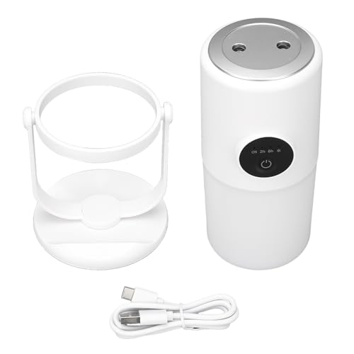 BAOFUYA Cooler Nebel -Luftbefeuchter, Schnurloser Verwenden Sie Zwei Nebelmodus -Design 90 -Grad -Rotation Design Desktop -Luftbefeuchter mit Ständer für Schlafzimmerauto (300 ml) (WHITE) von BAOFUYA