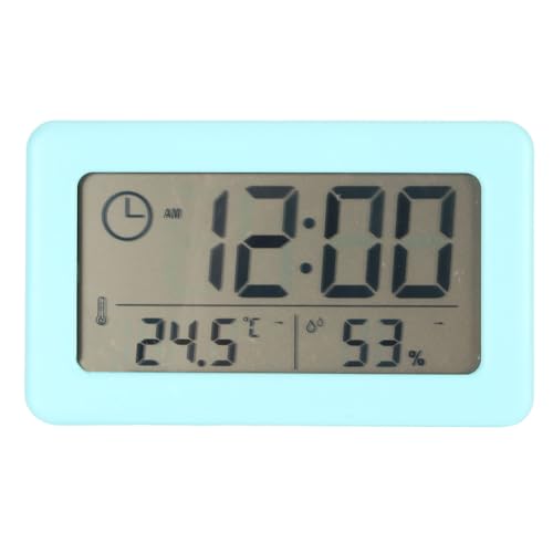 BAOFUYA Digitale Schreibtischuhr, Elektronische LED-Uhren mit Großem Bildschirm, Digitaler Wecker mit Aufhängeloch und Ständer, Digitales Thermometer für Küche, Schlafzimmer und Büro von BAOFUYA