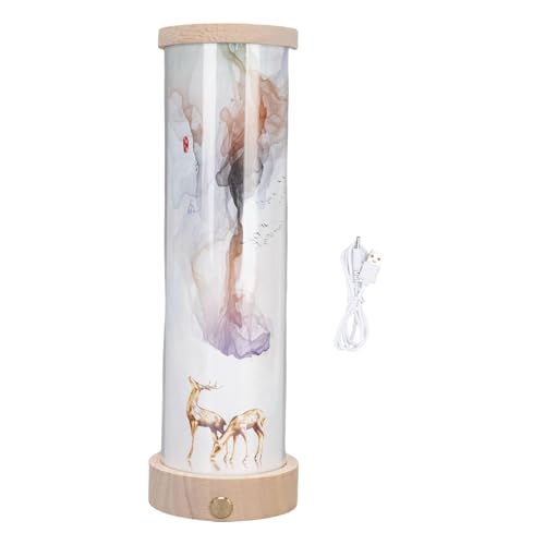 BAOFUYA Ecknachtlicht, Hölzerne Basis Minimalistische Nachthelle Moderne Nachttischlampe für Wohnzimmer Büro Campingschreibtisch BAOFUYA Ecknachtlicht, Hölzerne Basis Minimalistische Nachthelle Moderne Nachttischlampe für Wohnzimmer Büro Campingschreibtisch von BAOFUYA