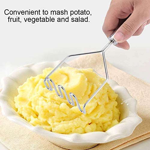 BAOFUYA Edelstahlkartoffel -Masher, Langlebig und mit Einem Großen Griff für Einfaches Aufhängen, Geschirrspüler, Brei, Obst, Gemüse, Salat für Verschiedene Gerichte und BAOFUYA Edelstahlkartoffel -Masher, Langlebig und mit Einem Großen Griff für Einfaches Aufhängen, Geschirrspüler, Brei, Obst, Gemüse, Salat für Verschiedene Gerichte und von BAOFUYA