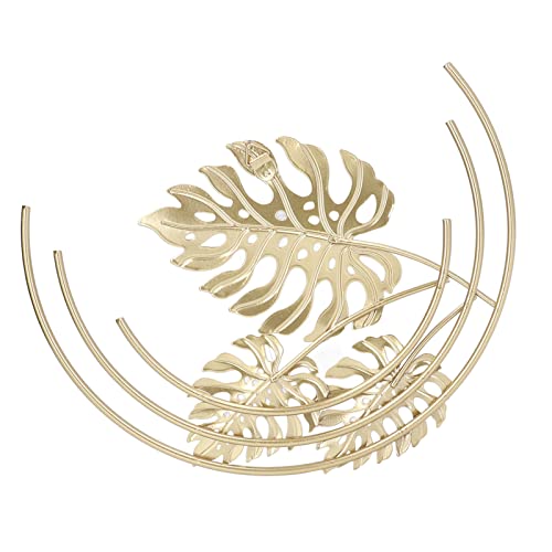 BAOFUYA Elegante Goldene Metallblätter Minimalistische Eisenwanddekorationen (A) von BAOFUYA