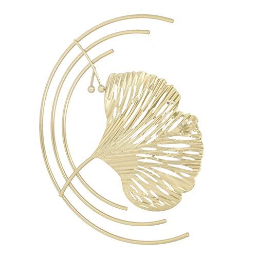 BAOFUYA Elegante Goldene Metallblätter Minimalistische Eisenwanddekorationen (C) von BAOFUYA
