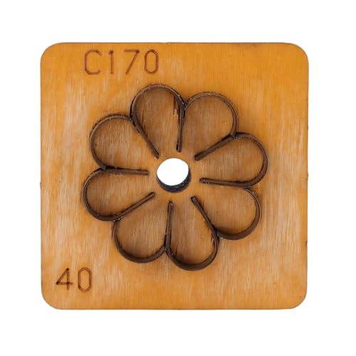 BAOFUYA Holz Basis Stanz Form, Blumen Form Leder Schneide Form Stanz Maschine für Alle Geschicklichkeit Stufen (40 mm) von BAOFUYA