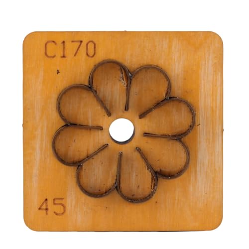 BAOFUYA Holz Basis Stanz Form, Blumen Form Leder Schneide Form Stanz Maschine für Alle Geschicklichkeit Stufen (45 mm) von BAOFUYA