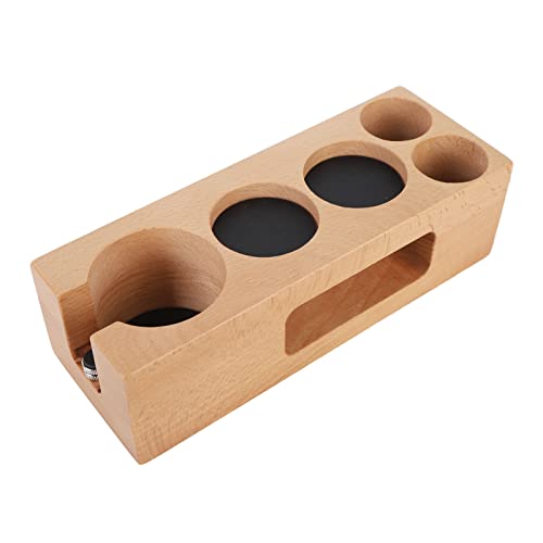 BAOFUYA Holzkaffeefilter Manipulationshalter Accessoires für Kaffeemaschine Humanisierte Designbuch Material (51 mm, 5 Löcher) von BAOFUYA