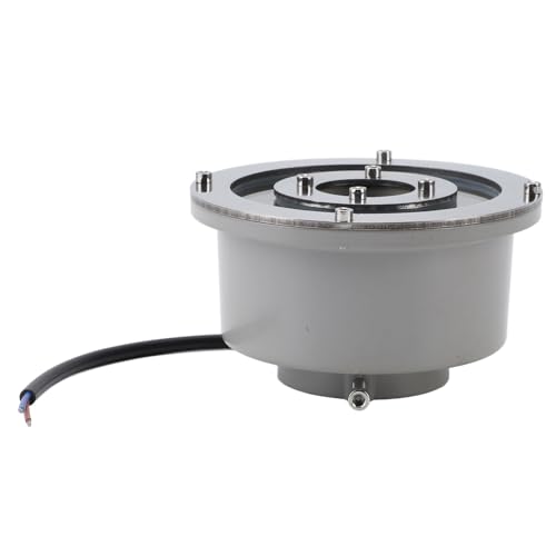 BAOFUYA IP68 Proof Level LED Fountain Light Tauchunterwasserlandschaftsstrahllicht für Pool Edelstahl (Weiß 6W) von BAOFUYA