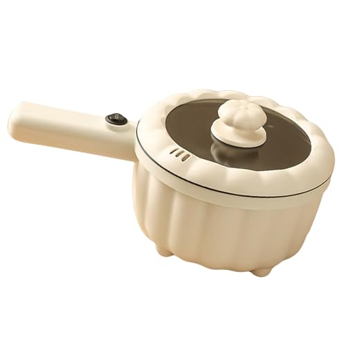 BAOFUYA Integrierter Elektromocher, Ergonomisches Griff Design Vielseitige Kochfunktionen Elektrischer Kochtopf für Camp Ph Im Wohnheim Hafersteak Steak Pasta Kochen (UK-Stecker) von BAOFUYA