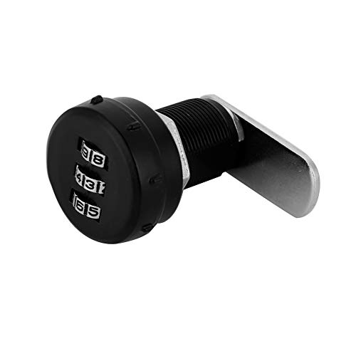 BAOFUYA Keyless Security Combination Cam Lock, 3 -stellige Zinklegierungsschrankschloss, 1000 Kombinationen, Vielseitige Verwendung, Langlebig und Rostbeständig, für Eisenblechschrank (L = 19 0,5 BAOFUYA Keyless Security Combination Cam Lock, 3 -stellige Zinklegierungsschrankschloss, 1000 Kombinationen, Vielseitige Verwendung, Langlebig und Rostbeständig, für Eisenblechschrank (L = 19 0,5 von BAOFUYA