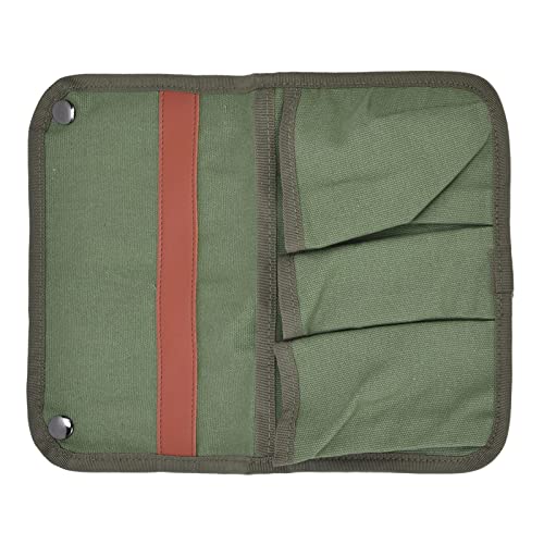 BAOFUYA Mehrzweck -Aufbewahrungsbeutel Großkapazität Campingstuhl Armlehnen Seite Leichte Leinwand, Strandstühle, Strandstühle (GREEN) von BAOFUYA