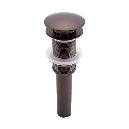 BAOFUYA Messingspüle Abfluss Stopper-Pop-up-Abflussbaugruppe für Waschbecken G1 1/4, Reibungsloser Betrieb, Einfach Installieren, Nicht-Überfluss-Design, mit Silberchrombeschichtung, (#10) von BAOFUYA