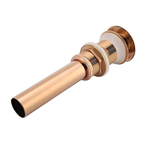 BAOFUYA Messingspüle Abfluss Stopper-Pop-up-Abflussbaugruppe für Waschbecken G1 1/4, Reibungsloser Betrieb, Einfach Installieren, Nicht-Überfluss-Design, mit Silberchrombeschichtung, (#11) von BAOFUYA