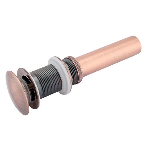 BAOFUYA Messingspüle Abfluss Stopper-Pop-up-Abflussbaugruppe für Waschbecken G1 1/4, Reibungsloser Betrieb, Einfach Installieren, Nicht-Überfluss-Design, mit Silberchrombeschichtung, (#6) von BAOFUYA