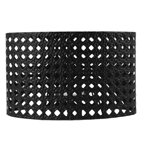 BAOFUYA Metall Rhombus Hohllampenschattenkompatibel mit E27 E14, Proof -Beschichtung für - und Tischleuchten (BLACK) von BAOFUYA